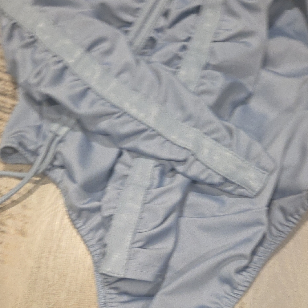 Maniere De Voir Grey Gathered Bodysuit - Picture 6 of 16